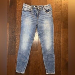 Kut from the Kloth Donna High Rise Ankle Light Wash Skinny Jeans